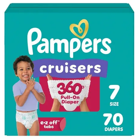 70 Size 7 Pampers Cruisers 360° Diapers 1