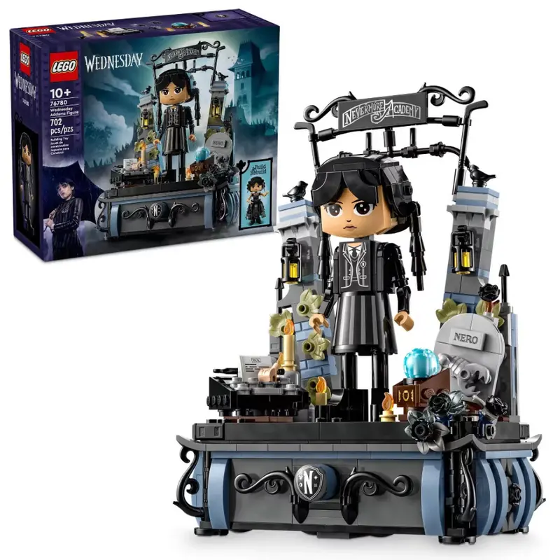 702-Piece Lego Wednesday Addams Figure Display Set (76780) 1