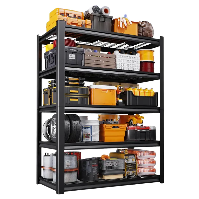 71" 5-Tier Metal Heavy-Duty Garage Storage Shelves 1