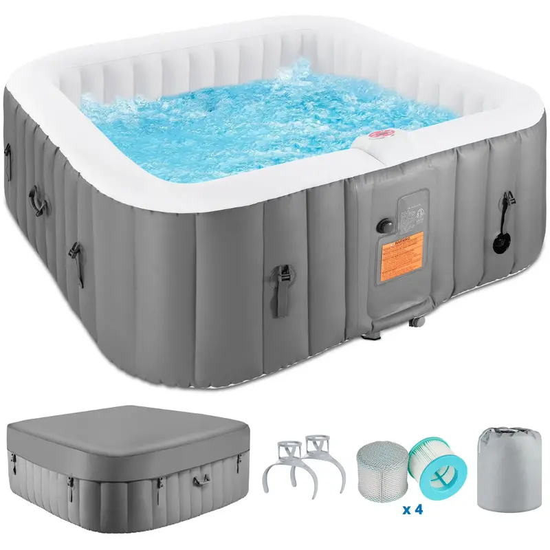 73" 4-6 Person Segmart Outdoor Inflatable Hot Tub Spa With Control Panel 1