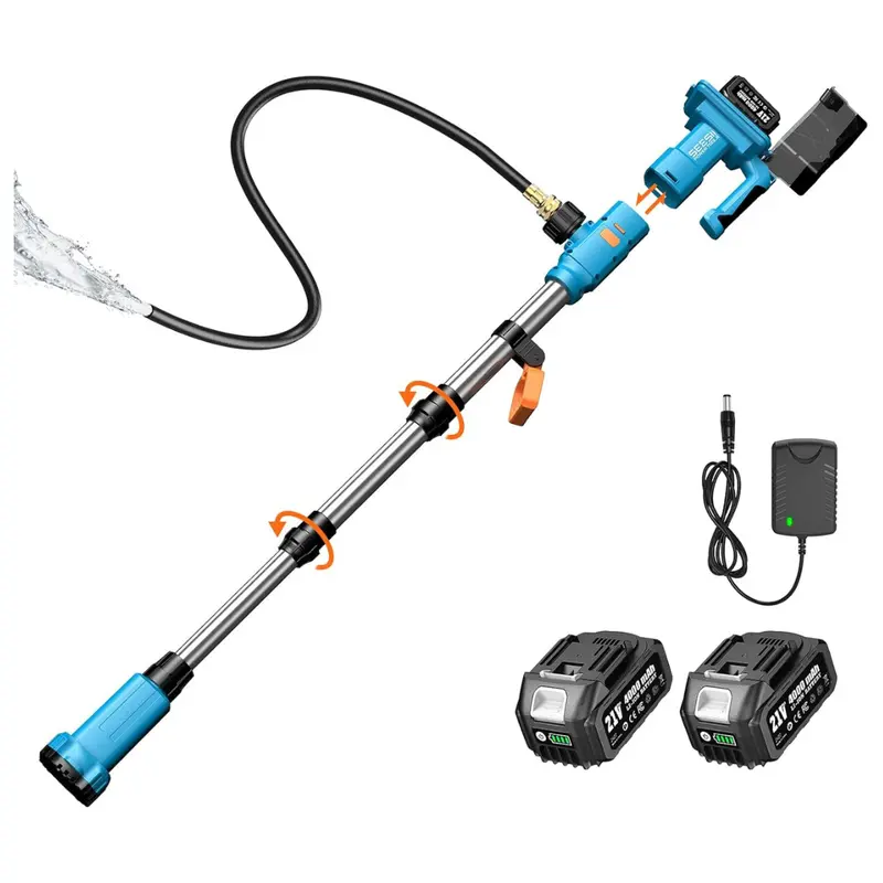 740Gph Portable Cordless Stick Water Transfer Pump W/ 2X 4.0Ah Batteries 1