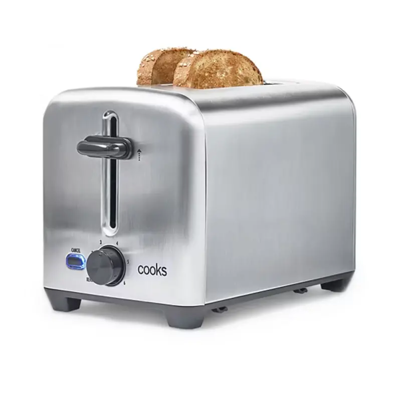 750W Cooks 2-Slice 6-Setting Stainless Steel Toaster 1