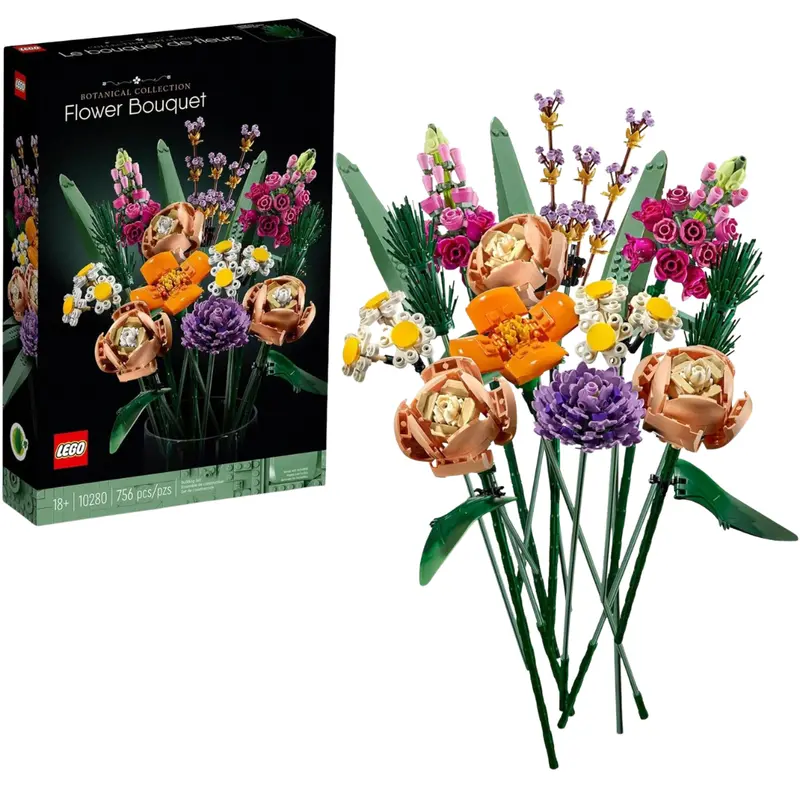 756-Piece Lego Botanical Flower Bouquet 1