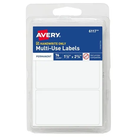 76 Avery Multi-Use Blank Labels 1