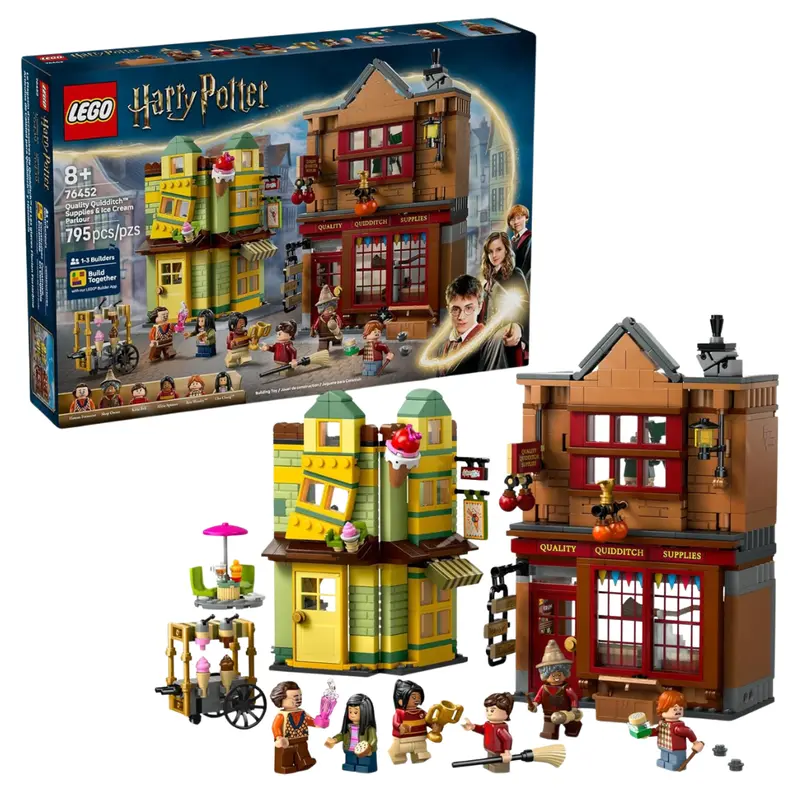 795-Piece Lego Harry Potter Quality Quidditch Supplies & Ice Cream Parlous Building Set 1
