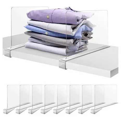 8 Acrylic Shelf Dividers 1