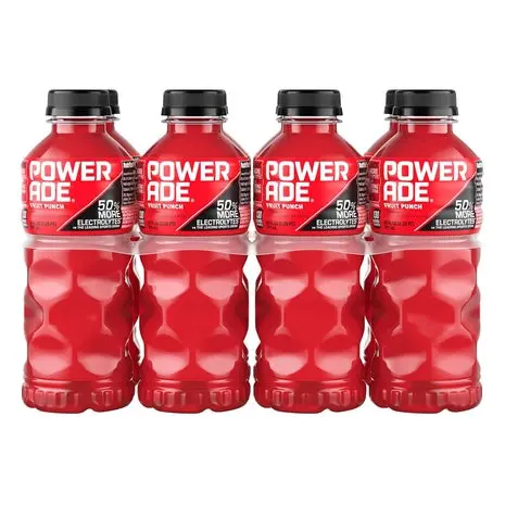 8 Bottles Powerade Fruit Punch Sports Drink 1