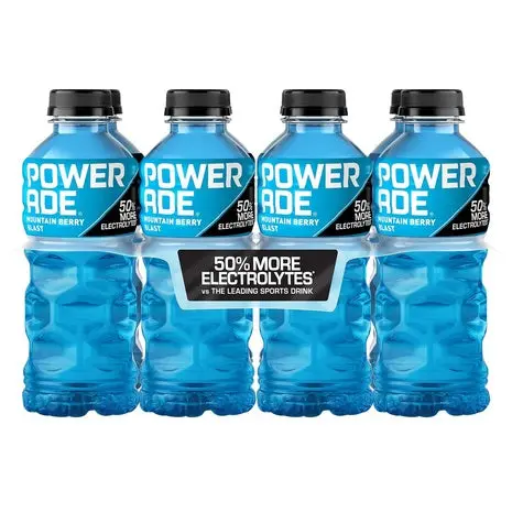 8 Bottles Powerade Mountain Berry Blast 1