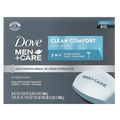 8 Dove Men's Care Clean Bar Soap 1