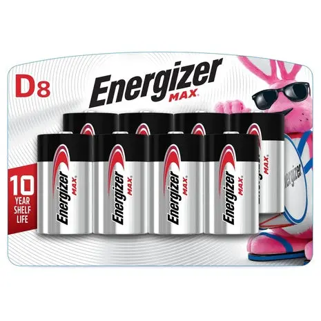 8 Energizer Max D Alkaline Batteries 1