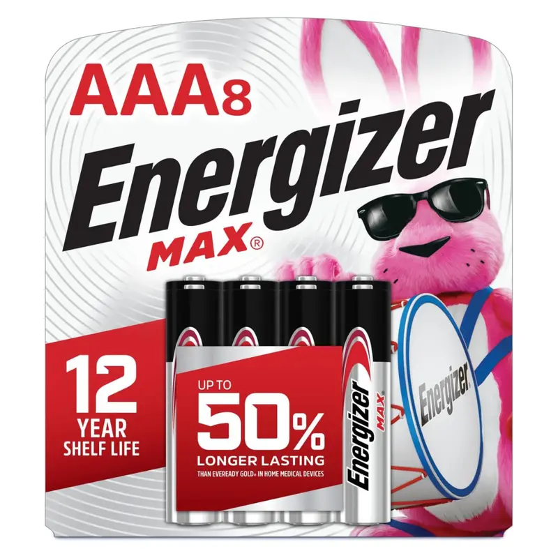 8-Pack Energizer Max Aaa Alkaline Batteries 1