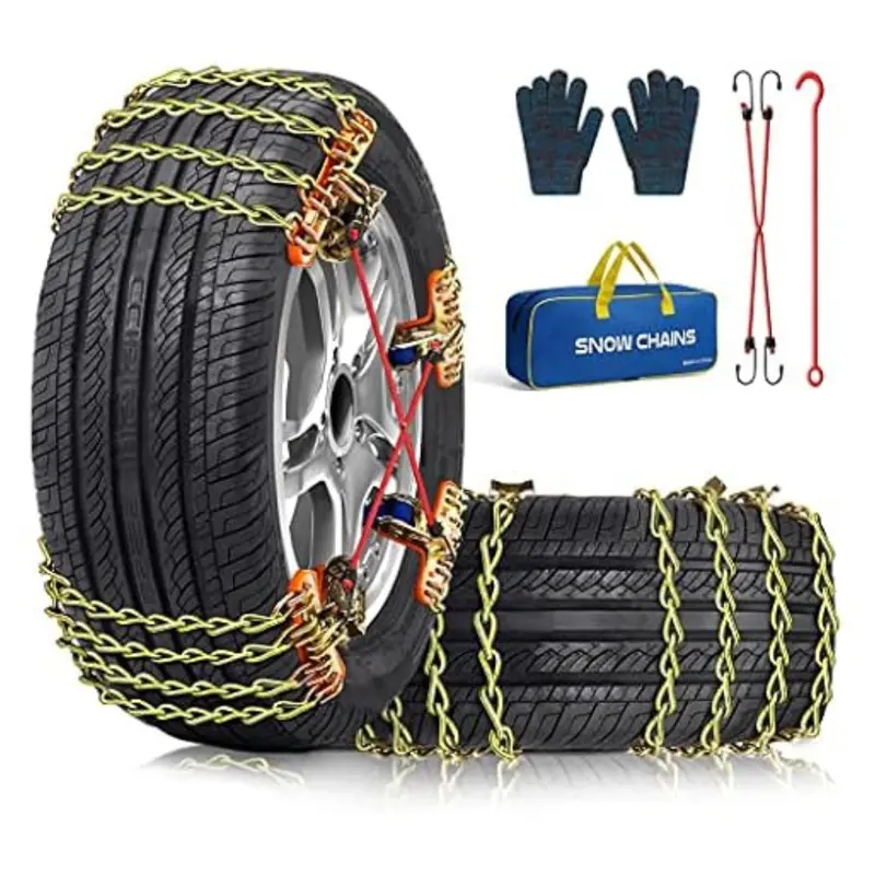 8-Pack Pltmiv Adjustable Thickening Tire Snow Chains 1