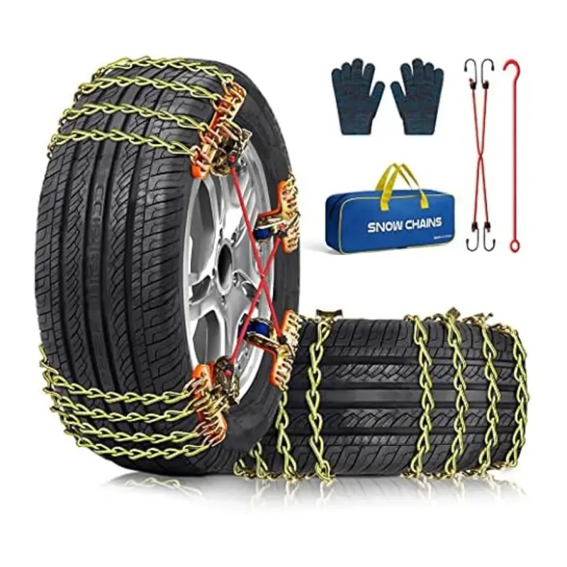 8-Pack Pltmiv Adjustable Thickening Tire Snow Chains 1
