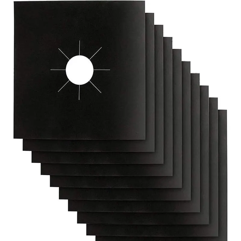8 Pack Reusable Non-Stick Stove Burner Covers 1