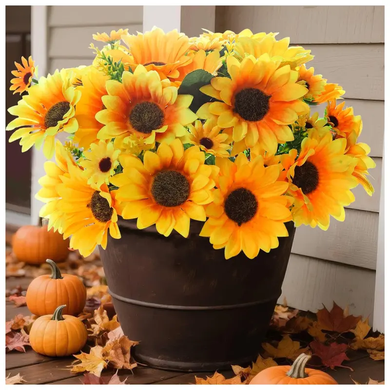 8-Piece Artificial Sunflower Fall Flowers (Various) 1