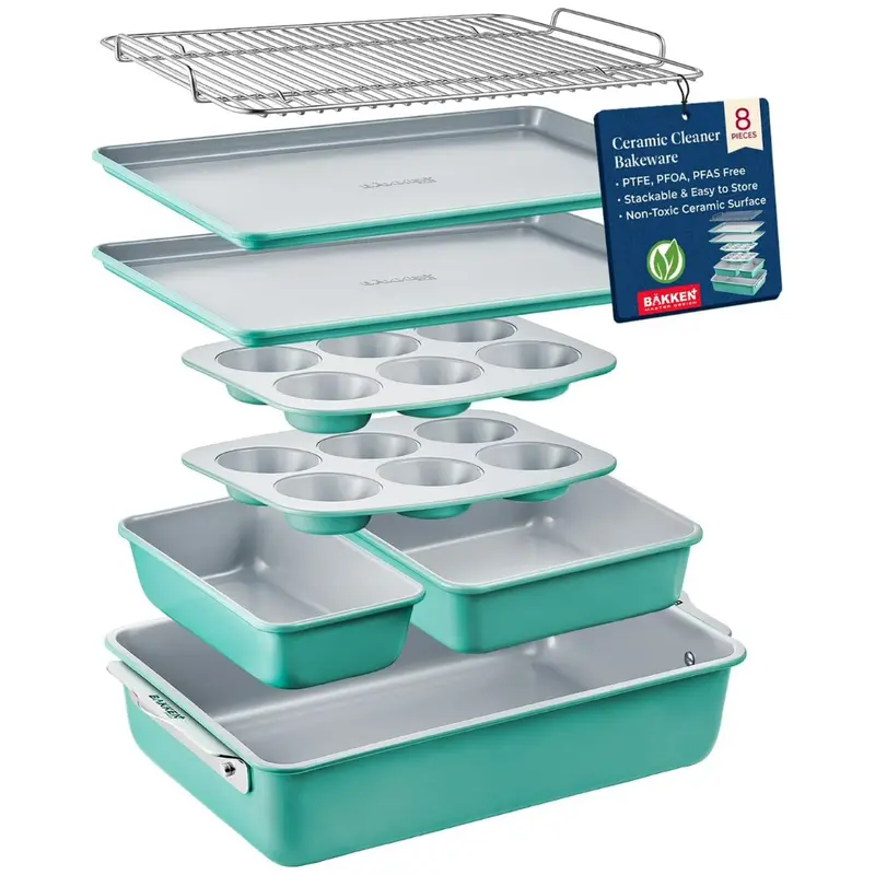 8-Piece Bakken- Swiss Stackable Bakeware Set 1