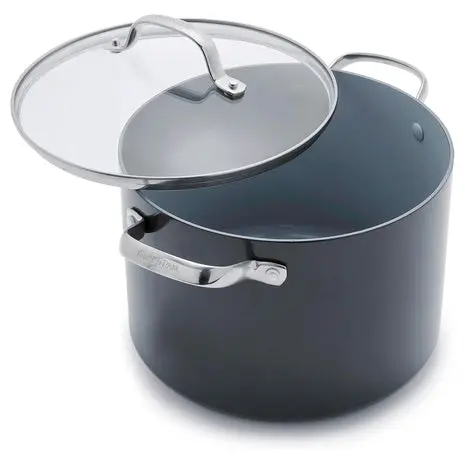 8 Qt Greenpan Valencia Pro Ceramic Nonstick Stock Pot With Lid 1