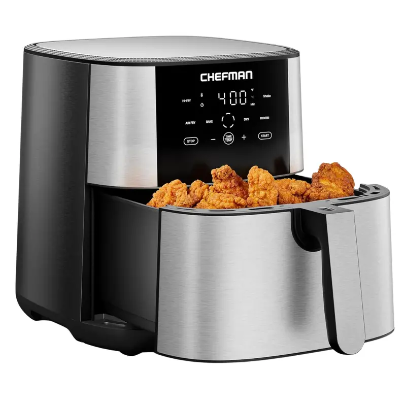 8-Quart One-Touch Digital Controls Xl Nonstick Turbo Air Fryer 1