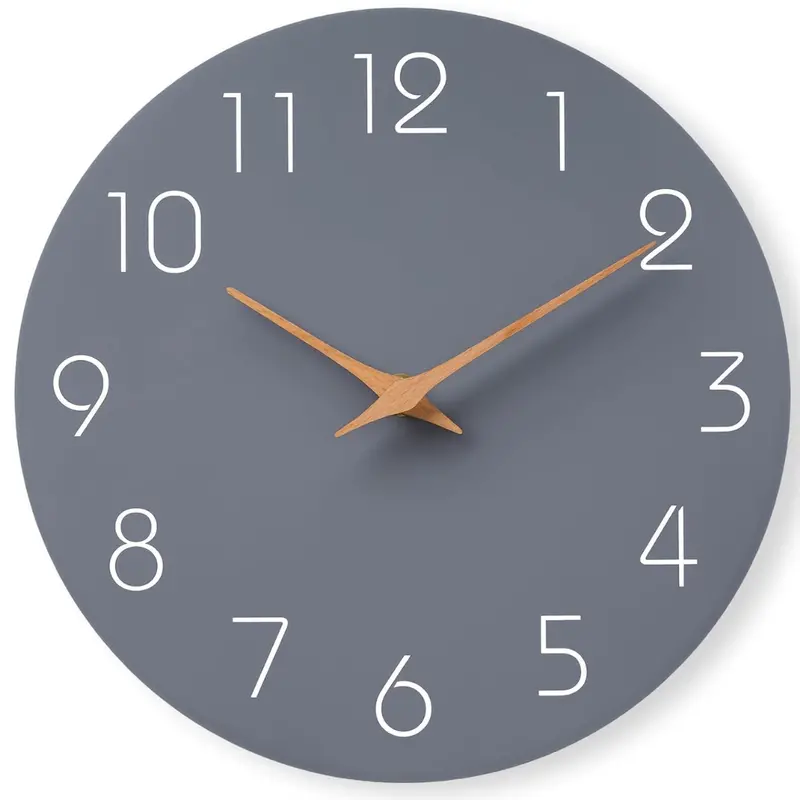 8" Silent Non-Ticking Modern Analog Wall Clock 1