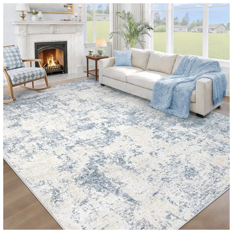 8' X 10' Washable Modern Abstract Area Rug 1