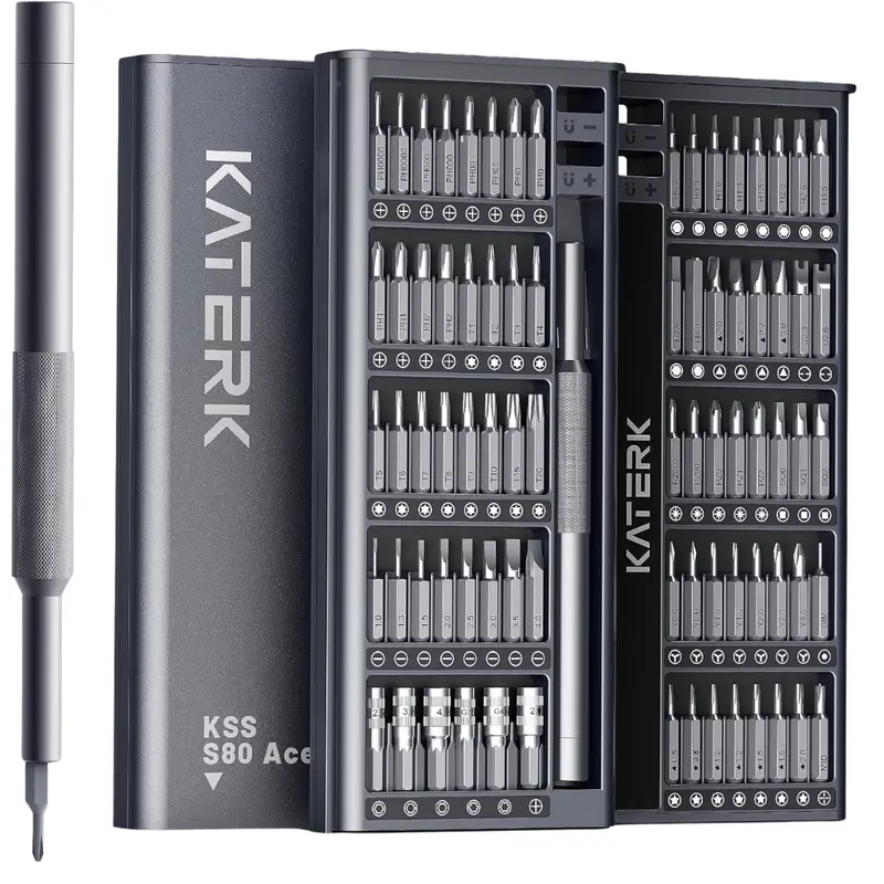 80-In-1 Precision Screwdriver Set With Magnetizer (Various) 1
