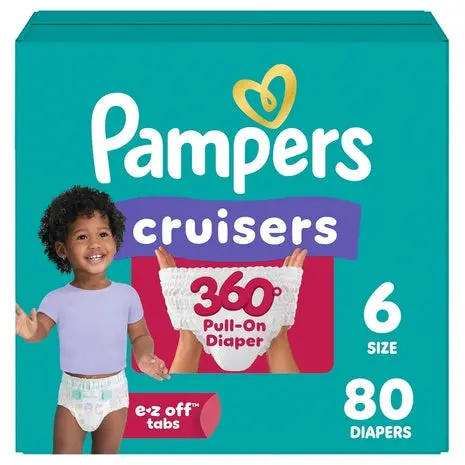80 Size 6 Pampers Cruisers 360° Diapers 1