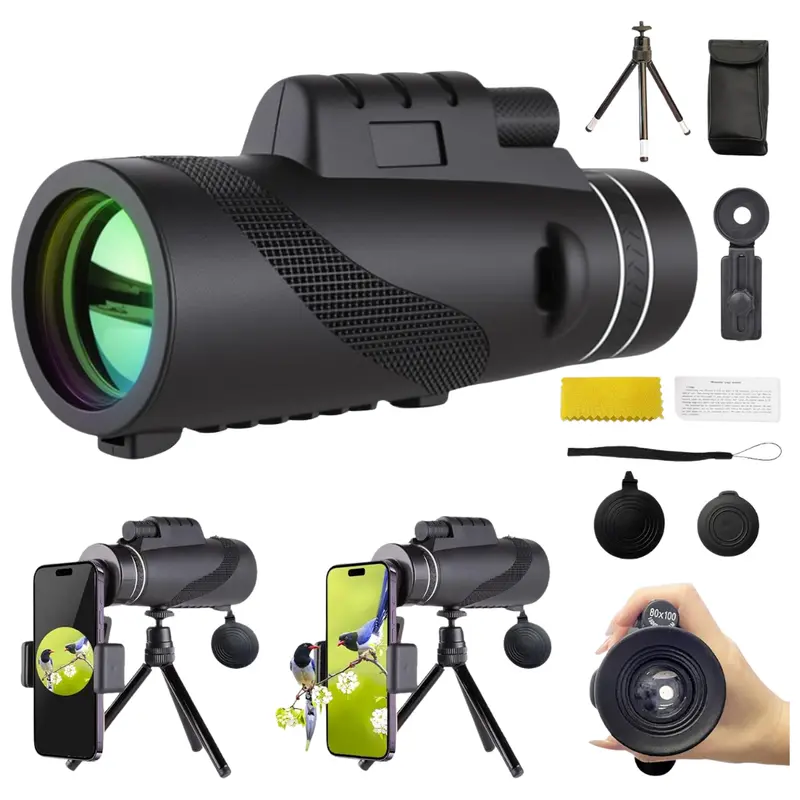 80 X 100 Waterproof Monocular Telescope 1
