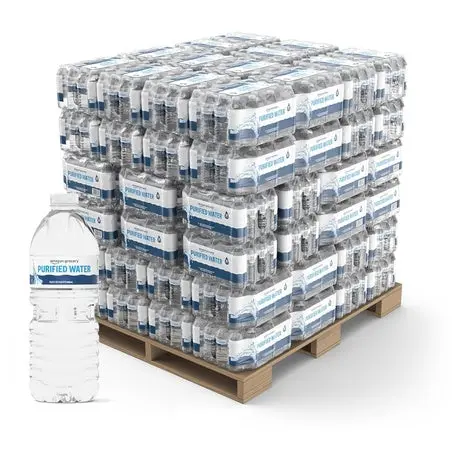 84 Cases (2,016 Bottles) Amazon Grocery Purified Water 1
