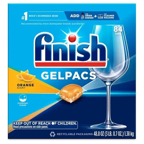 84 Finish Dishwasher Detergent Gelpacs 1