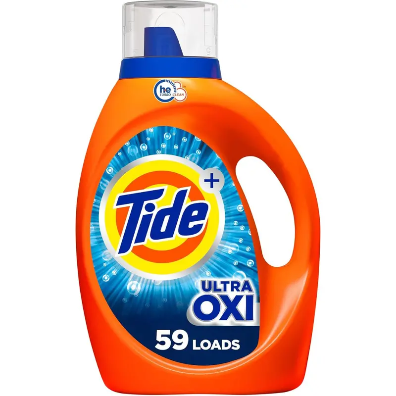 84Oz Tide Ultra Oxi He Liquid Laundry Detergent Soap (59 Loads) 1