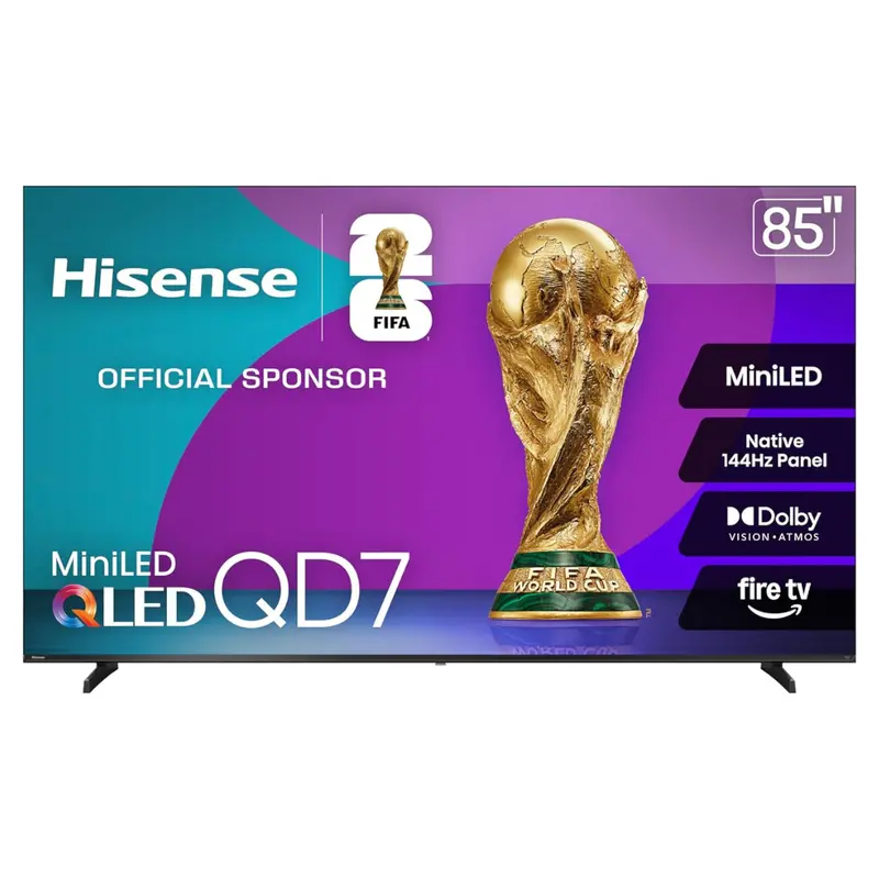 85" Hisense Qd7 Series 4K Ultra Hdr Smart Mini-Led Qled Fire Tv (2025 Model) 1