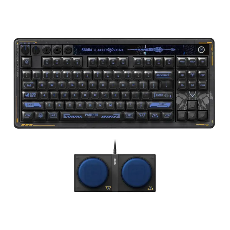 8Bitdo Retro 87 Mechanical Keyboard W/ Hot-Swappable Kailh Switches 1