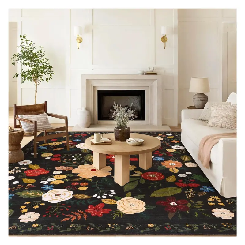 8X10ft Vintage Floral Area Rug (4-Colors) 1