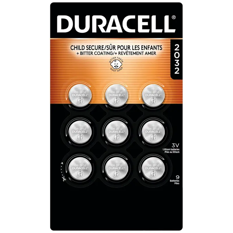 9-Count Duracell Cr2032 3V Lithium Battery 1