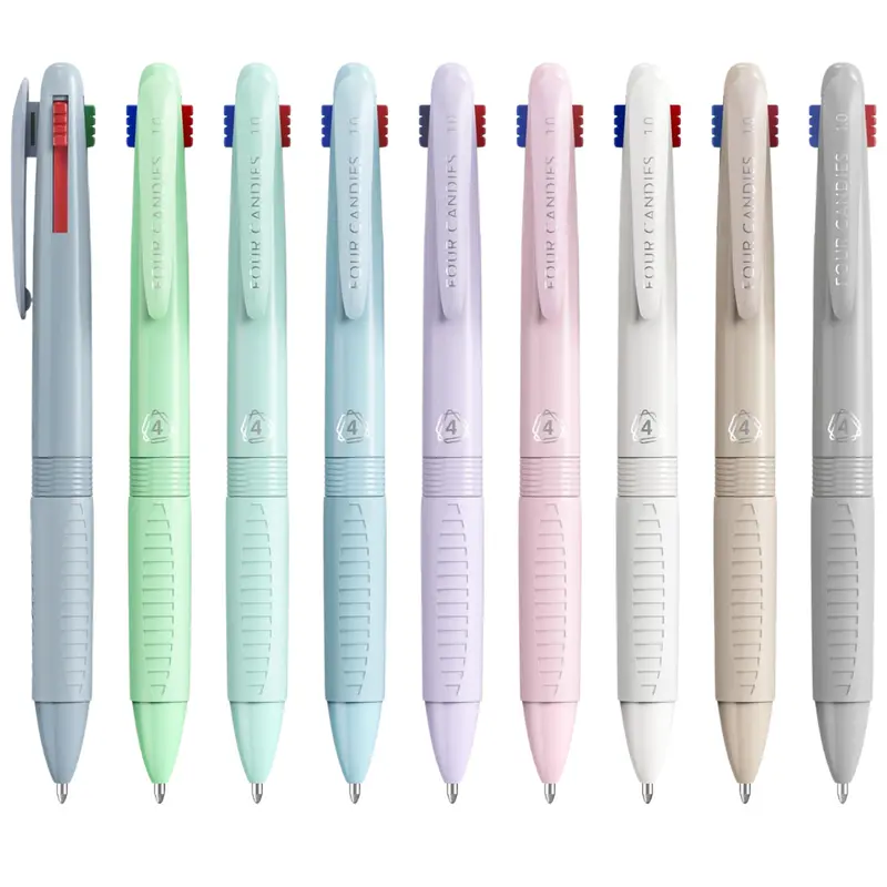 9-Count Four Candies 4-In-1 Multicolor 1Mm Pens 1