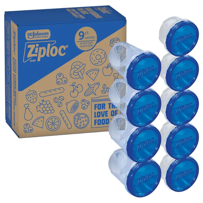 9-Count Ziploc Twist 'N Loc Food Storage Containers 1
