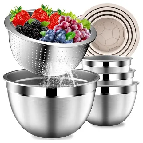 9 Piece Stainless Steel Mixing Bowl Set 1