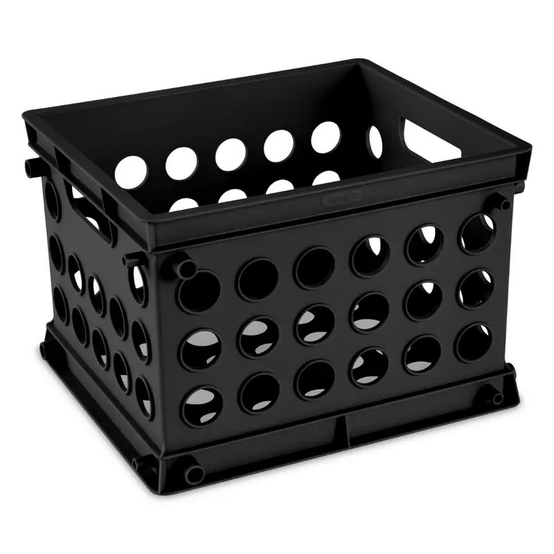 9" Sterilite Multi-Purpose Plastic Mini Crate Storage Bin 1