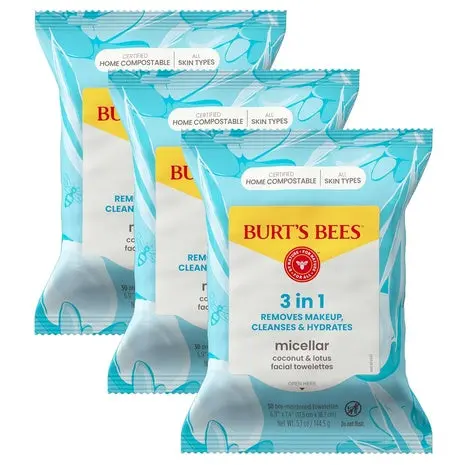 90 Burt’S Bees Makeup Remover Towelettes 1