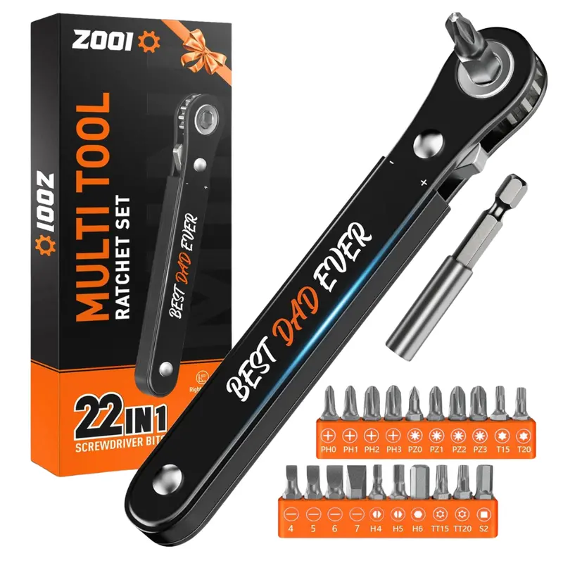 90 Degree Low Profile Ratchet Pocket Screwdriver Set 1