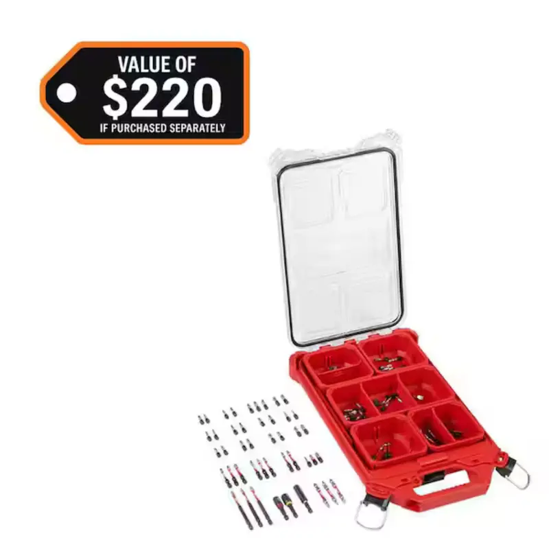 90-Piece Milwaukee Shockwave Impact Duty Alloy Steel Driver Bit Set 1