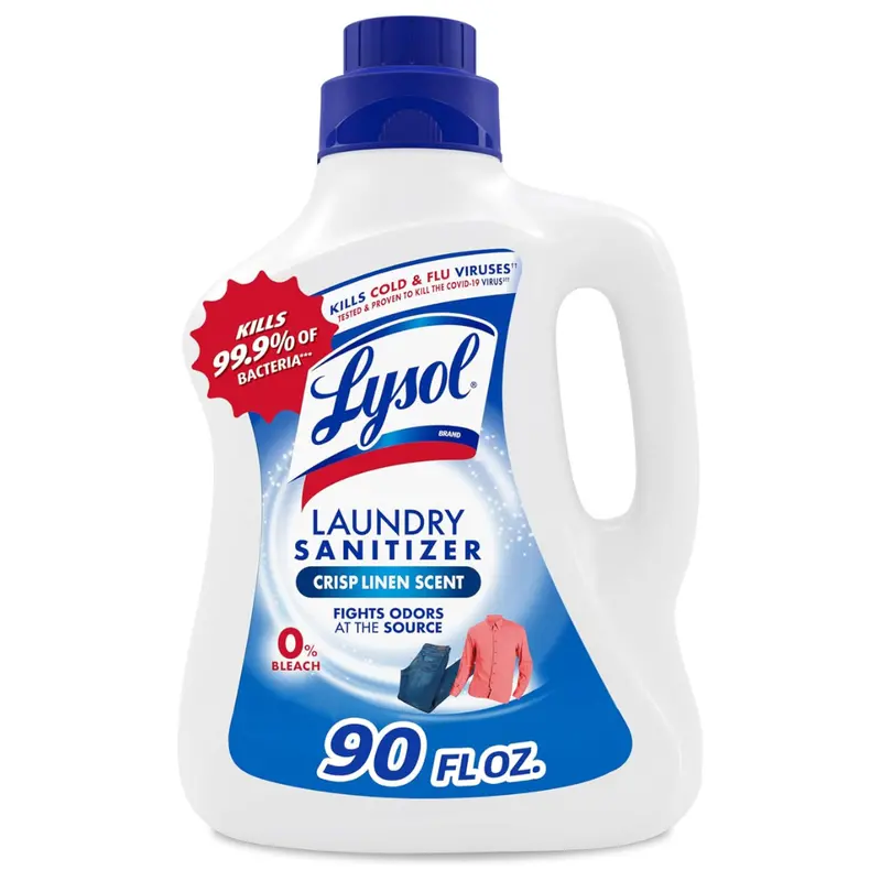 90Oz Lysol Disinfectant Laundry Sanitizer & Scent Booster (Linen) 1