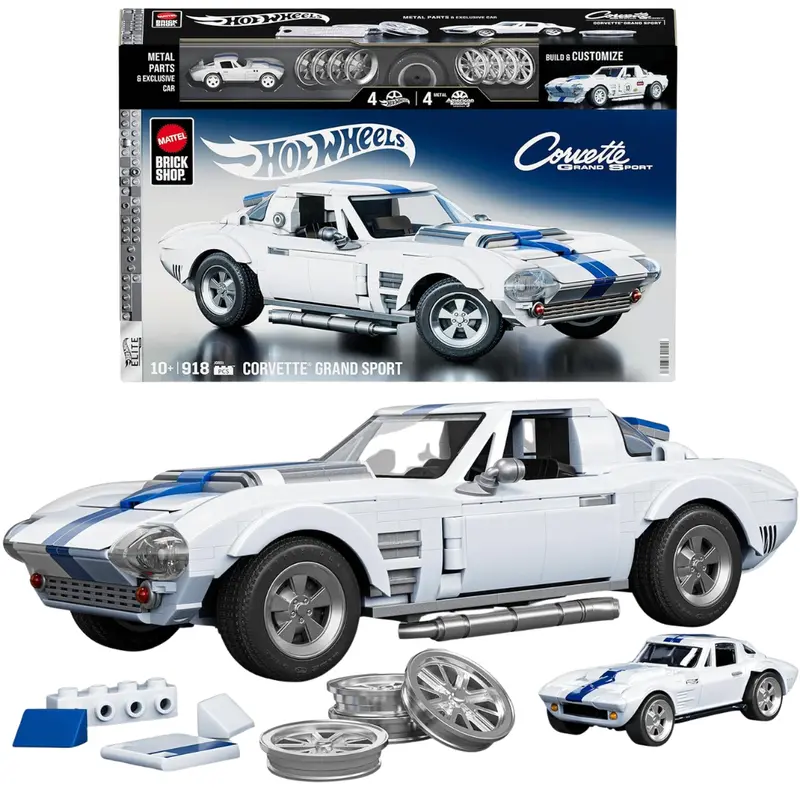 918-Piece Mattel Brick Shop Hot Wheels Elite Series Building Set 1