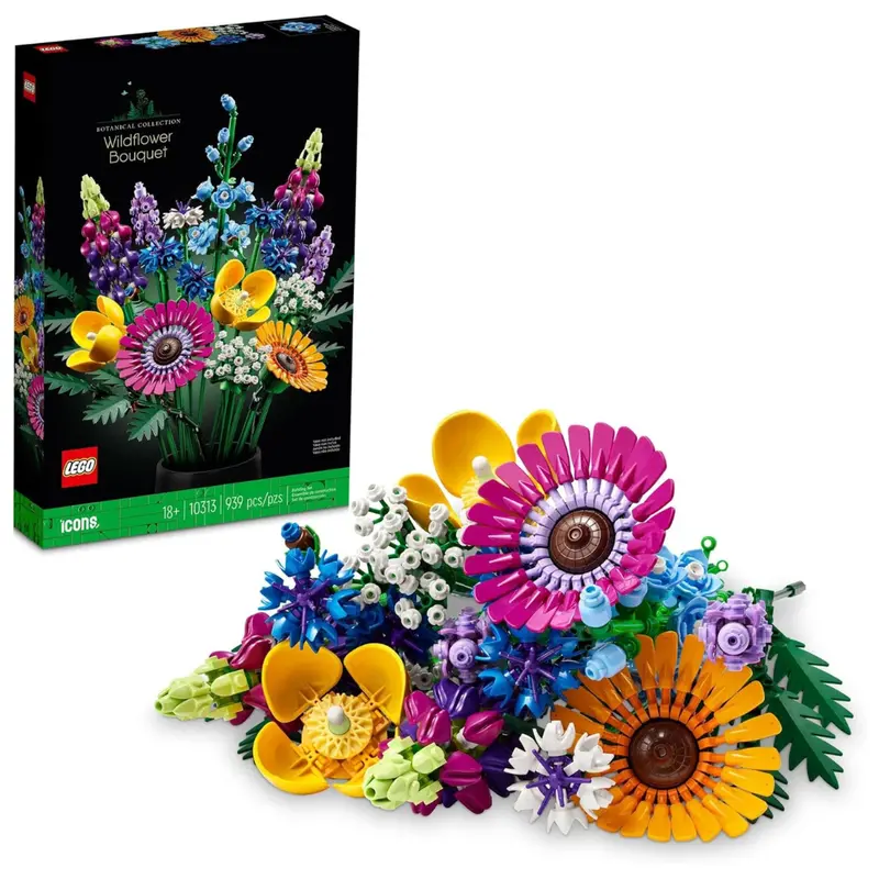 939-Pieces Lego Botanicals Artificial Wildflower Bouquet 1
