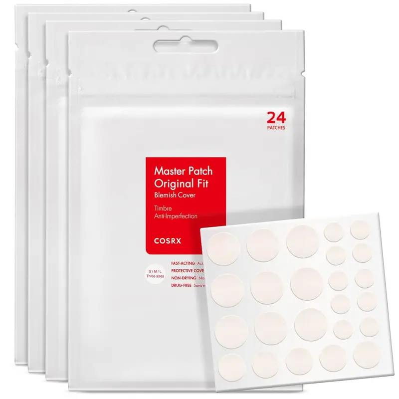 96-Count 3 Sizes Hydrocolloid Acne Pimple Patches 1
