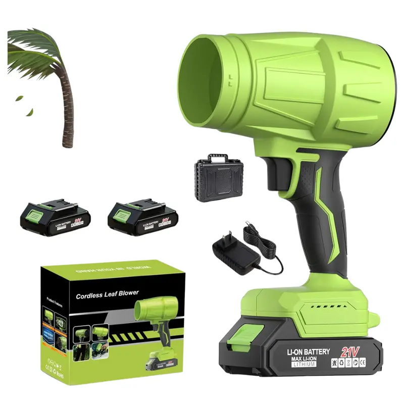 990000 Rpm 21V Cordless Leaf Blower With 2X6.0Ah Batteries 1