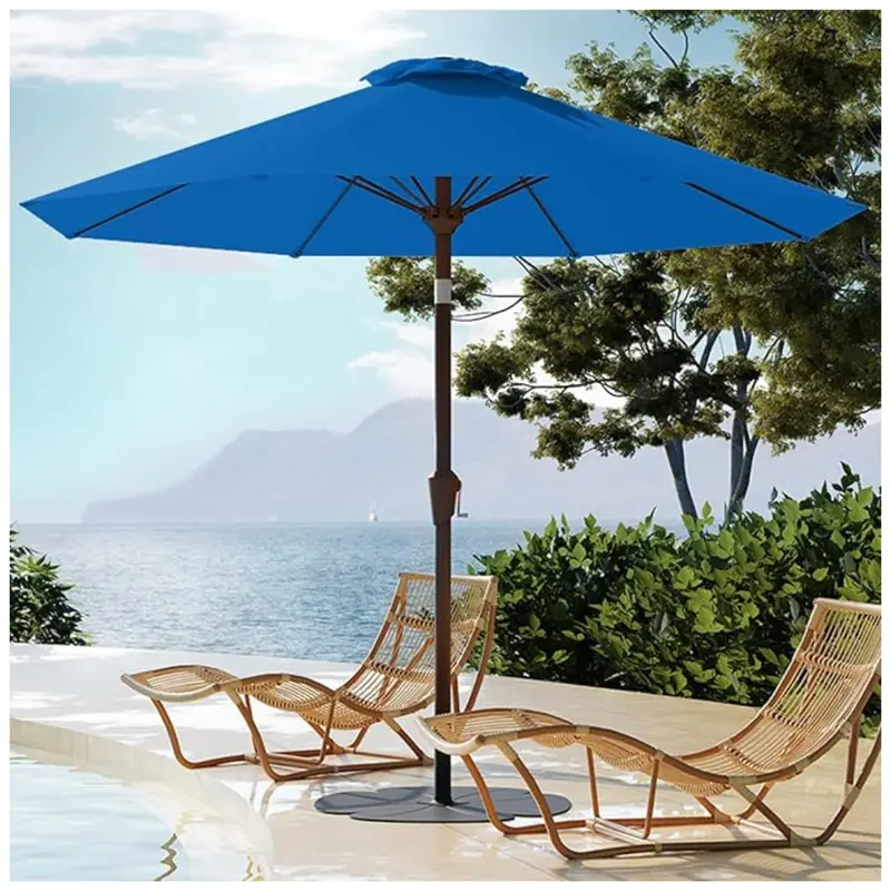 9Ft Patiokingdom Auto-Tilt Outdoor Patio Umbrella 1