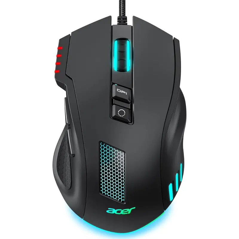 Acer 12,800 Dpi Rgb Ergonomic Wired Gaming Mouse 1