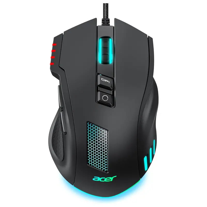 Acer 12,800 Dpi Rgb Ergonomic Wired Gaming Mouse 1