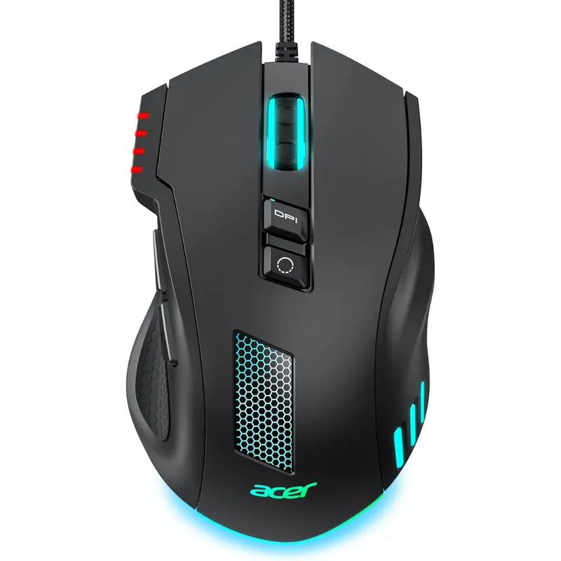 Acer 12,800 Dpi Rgb Ergonomic Wired Gaming Mouse 1